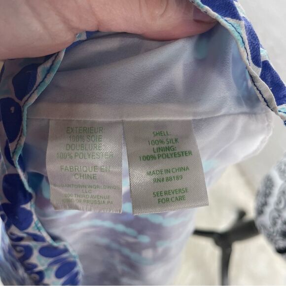 Lilly Pulitzer Leaf and Dot Samba Silk Halter Top - Picture 10 of 10